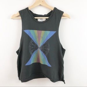 SoulCycle SOUL Wheel Boxy Crop Tank Top